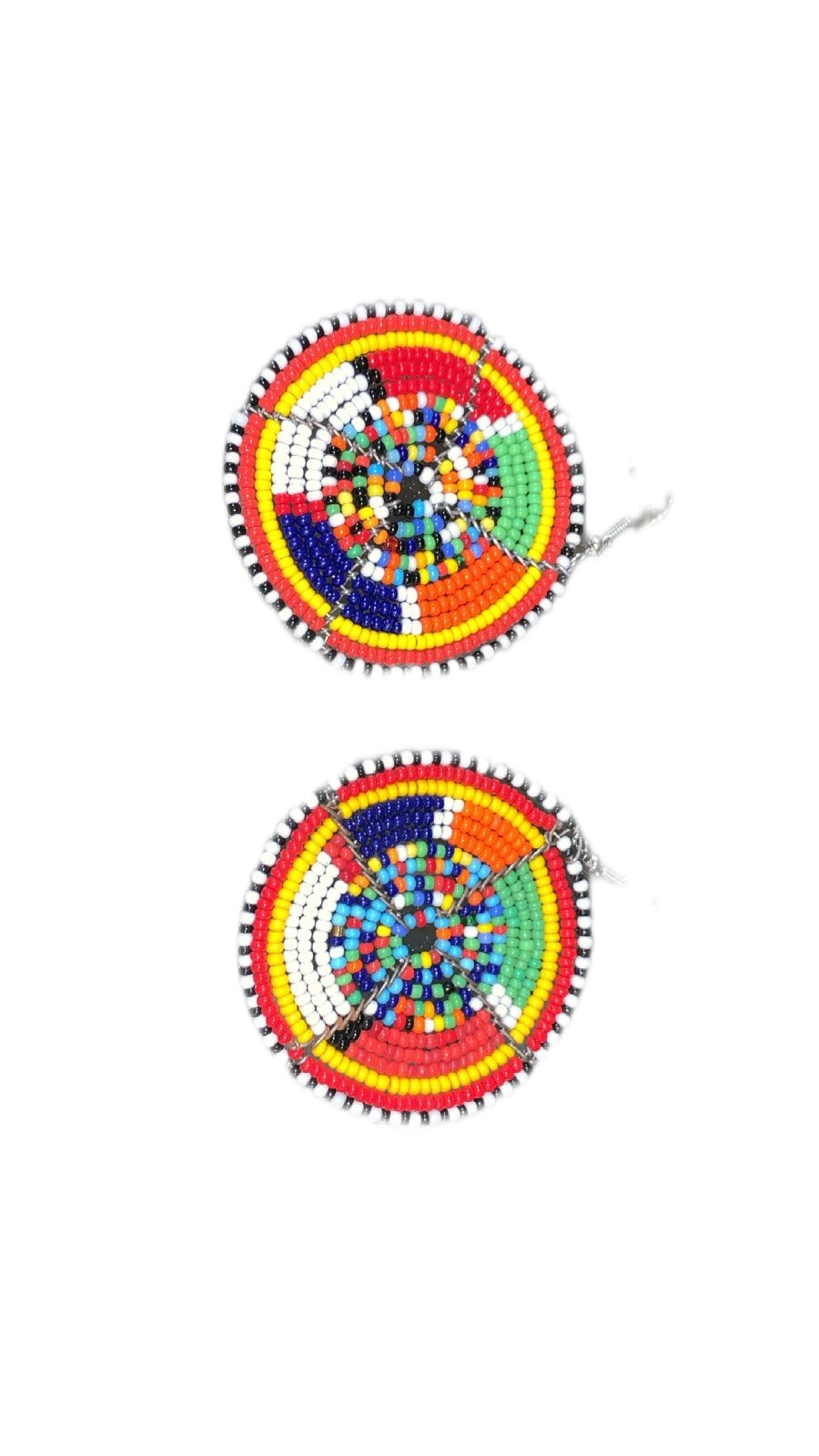 Masai Beaded Round Earrings